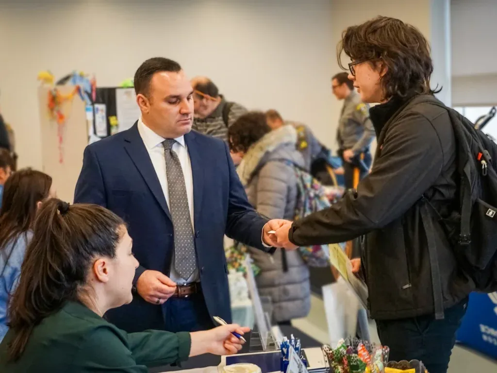 two men shaking hands